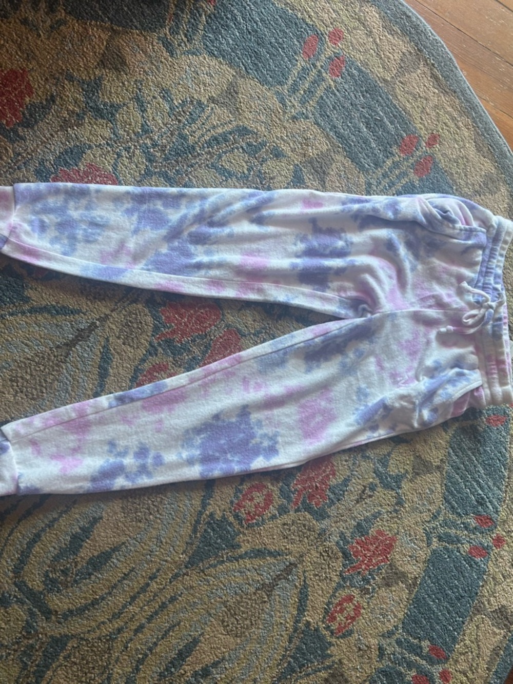 Ocean Drive Pastel Tie-Dye Joggers in Lavender, Pink & Cream